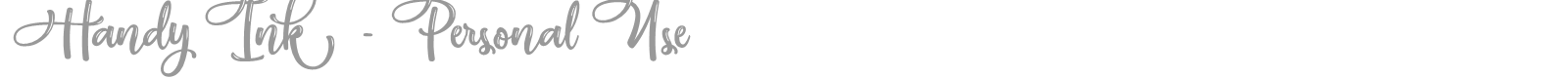 Handy Ink font preview